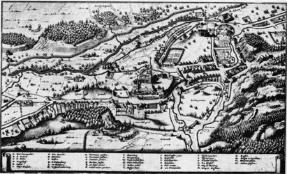 Kupferstich - Stift und Markt Berchtesgaden